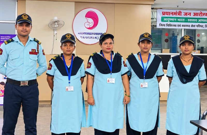 Lord Krishna Security guards on parade